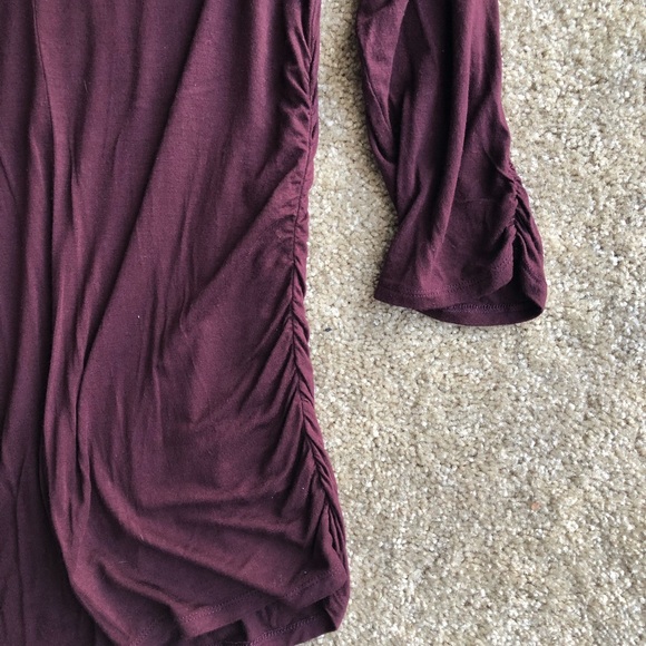 Maurices 24/7 tunic tee w/ lace trim 3/4 sleeves - Picture 6 of 6